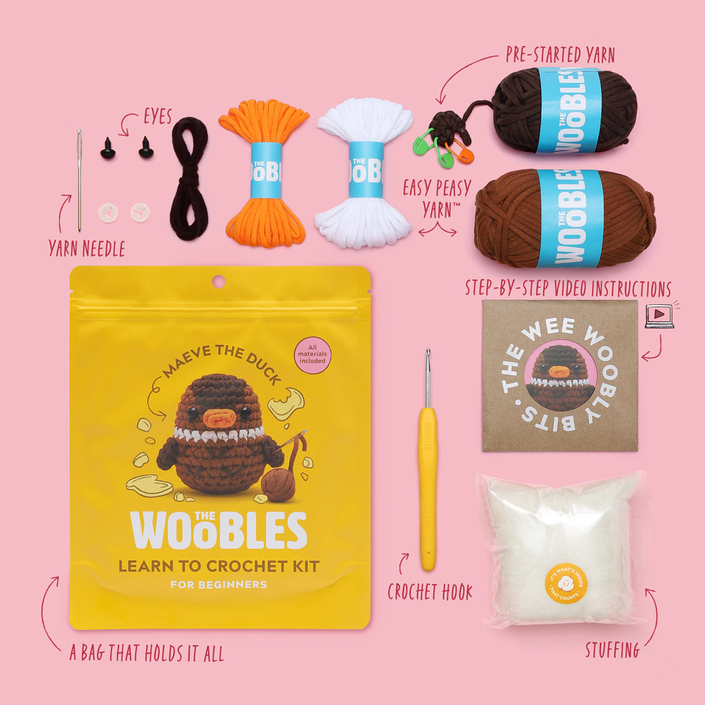 Maeve the Duck Crochet Kit - Ready for Craft Time