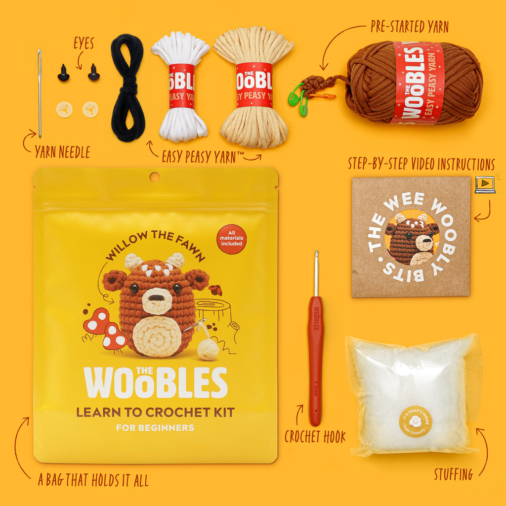 Willow the Fawn Crochet Kit - Beginner Craft Joy