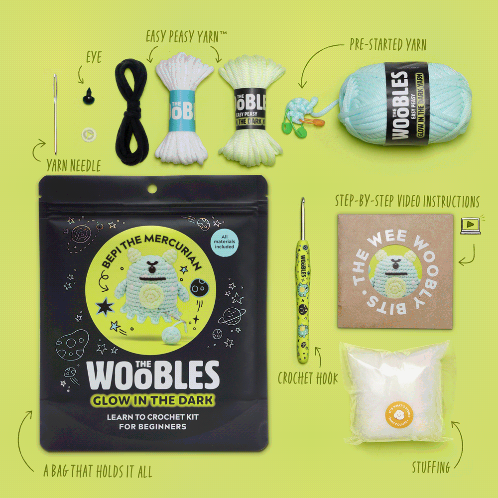 Bepi the Mercurian Crochet Kit - Creative with Yarn
