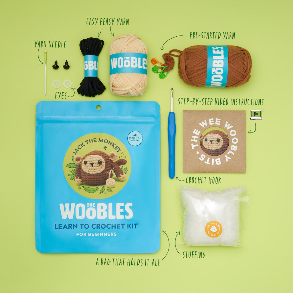 Jack the Monkey Crochet Kit - Make Small