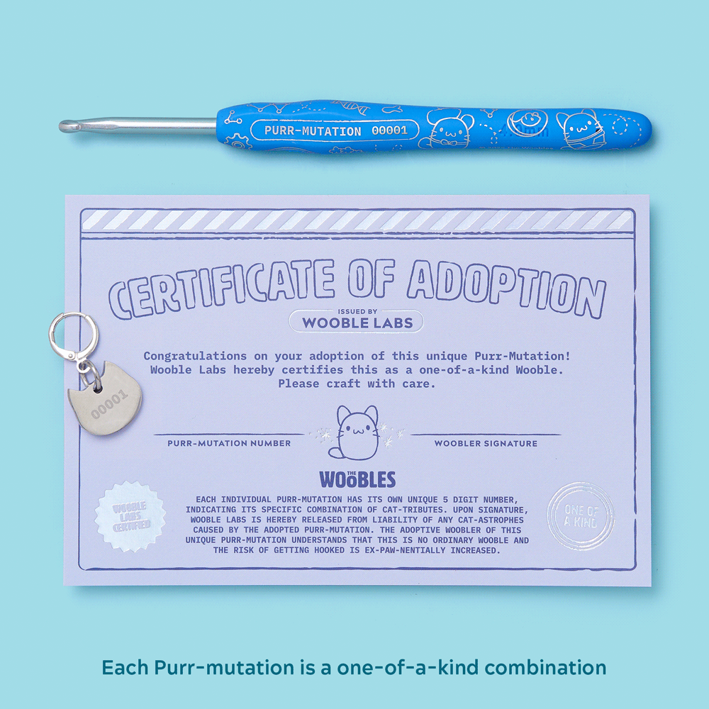 One-of-a-Kind Purr-Mutation Crochet Kit - For Craft Nights