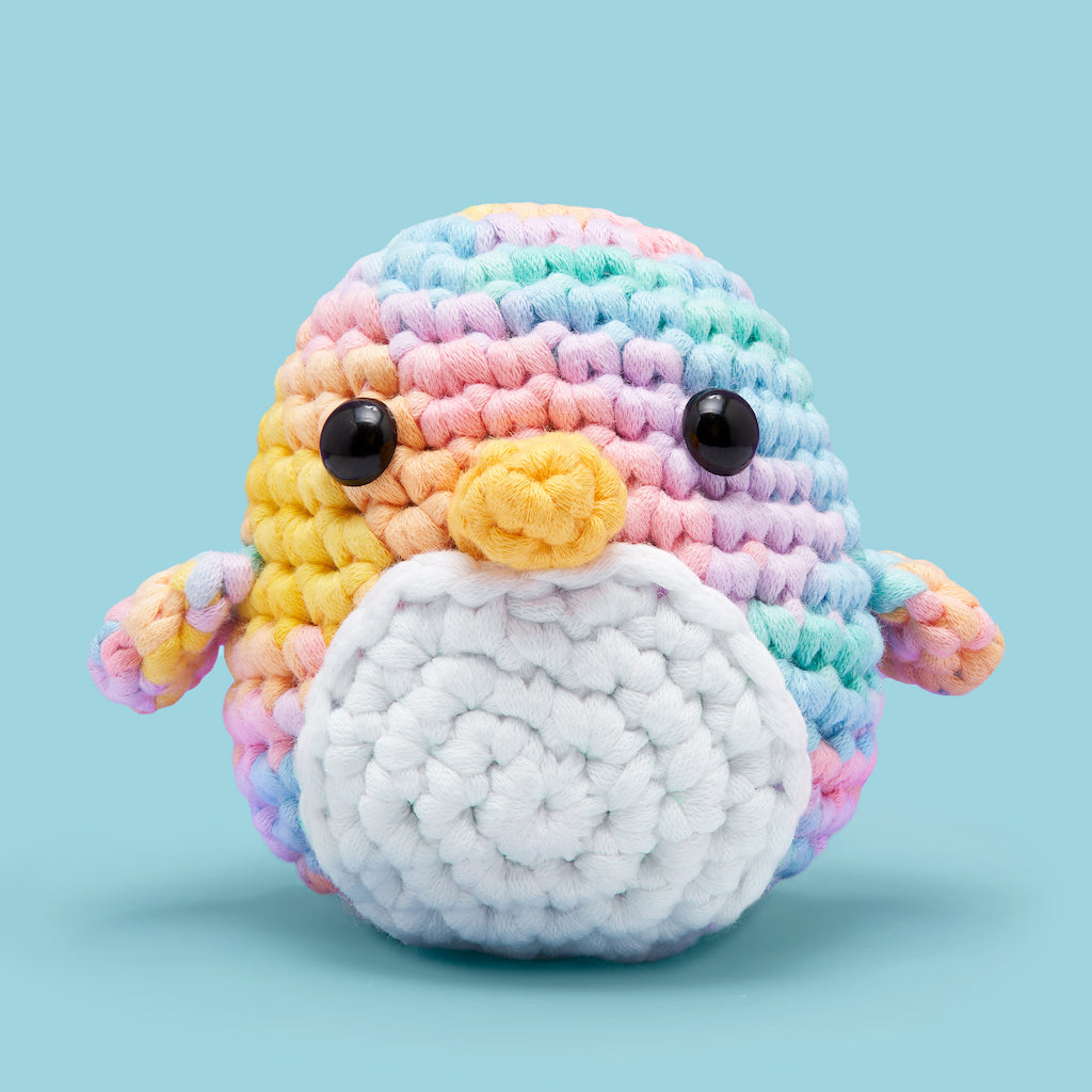 Pierre the Penguin Pastel Crochet Kit - Hook and Learn