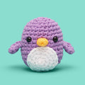 Pierre the Penguin Purple Crochet Kit - Pick a DIY Moment