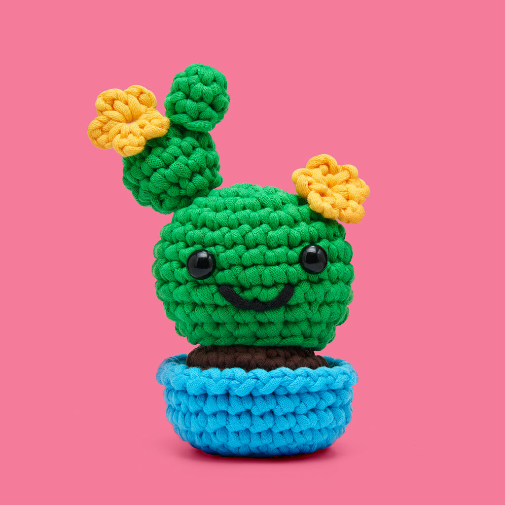 Sidney the Prickly Pear Cactus Crochet Kit - Great for Beginners