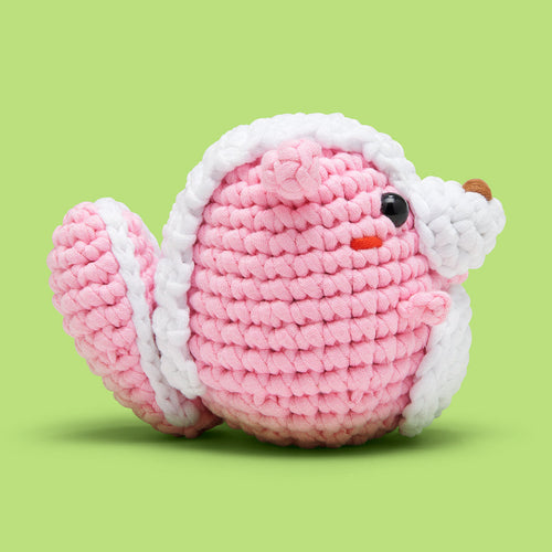 Andre the Skunk Pink Crochet Kit - Fun Crochet Kits