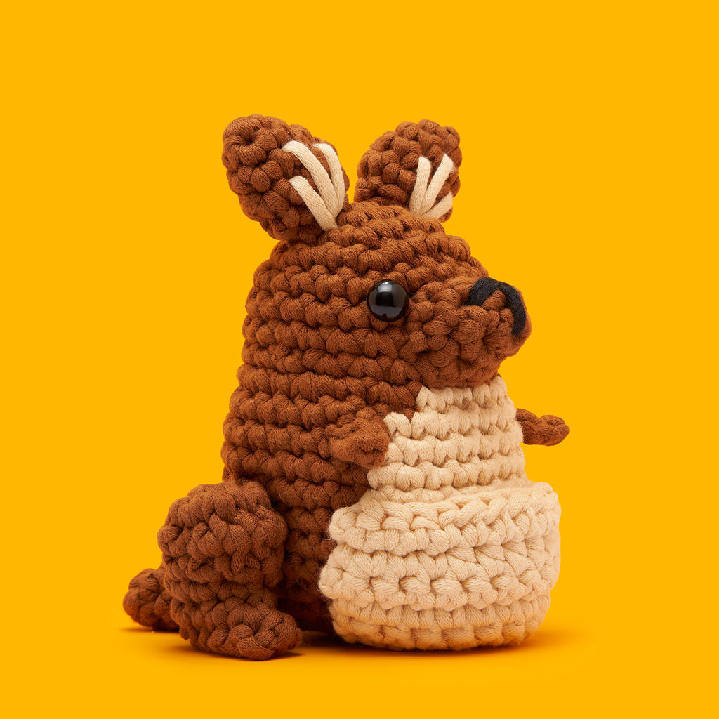 Bella the Kangaroo Crochet Kit - The Woobles Way