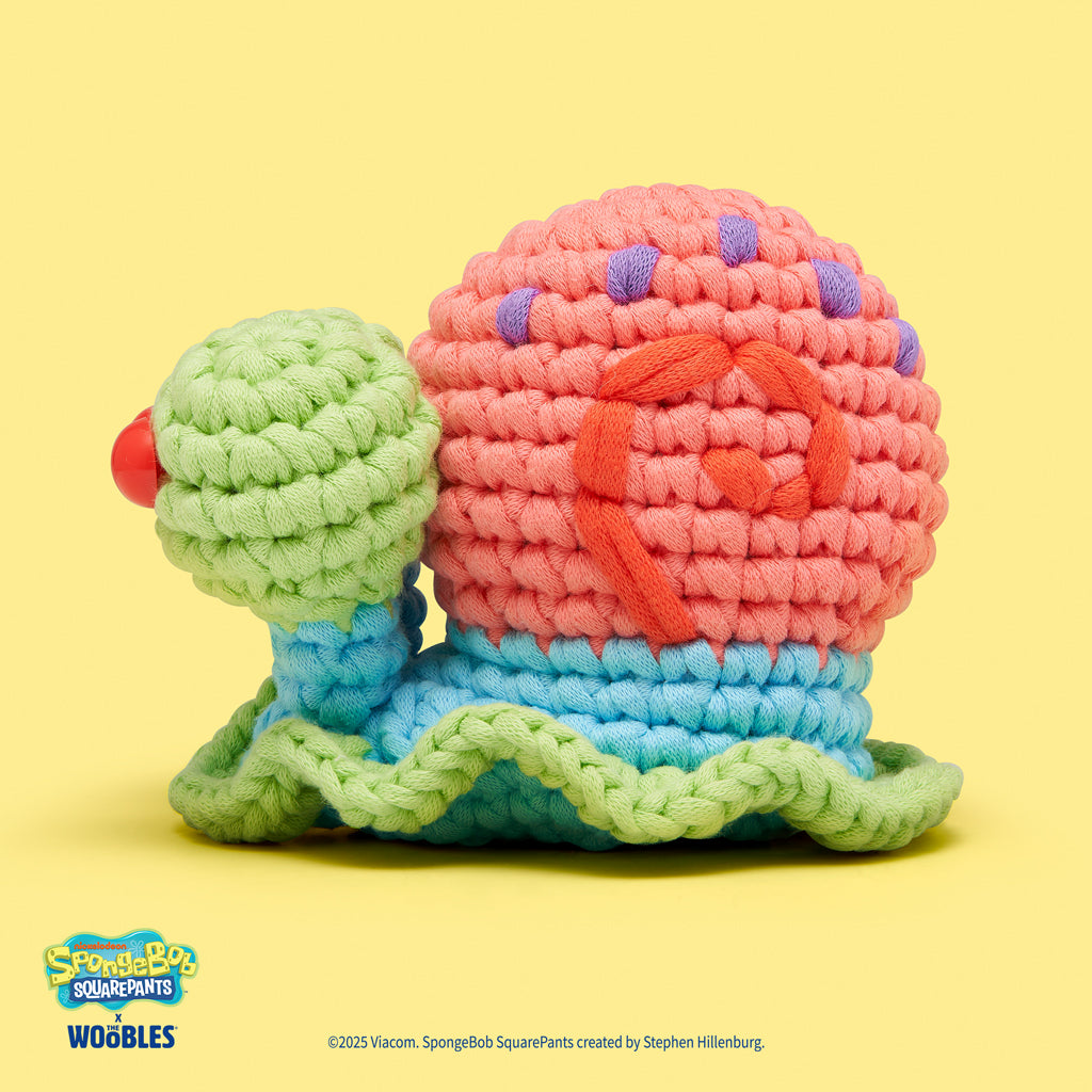 Gary the Snail Crochet Kit - Ready with Woobles