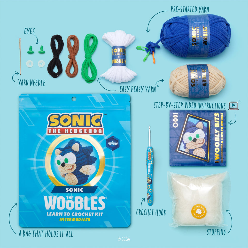 Sonic the Hedgehog Crochet Kit - For Handmade Fun