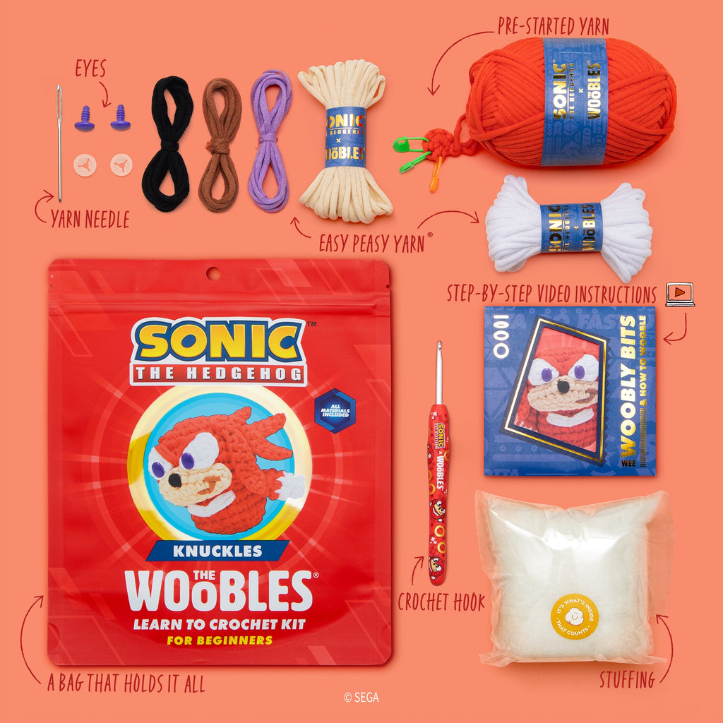 Knuckles Crochet Kit - Simple Craft Fun
