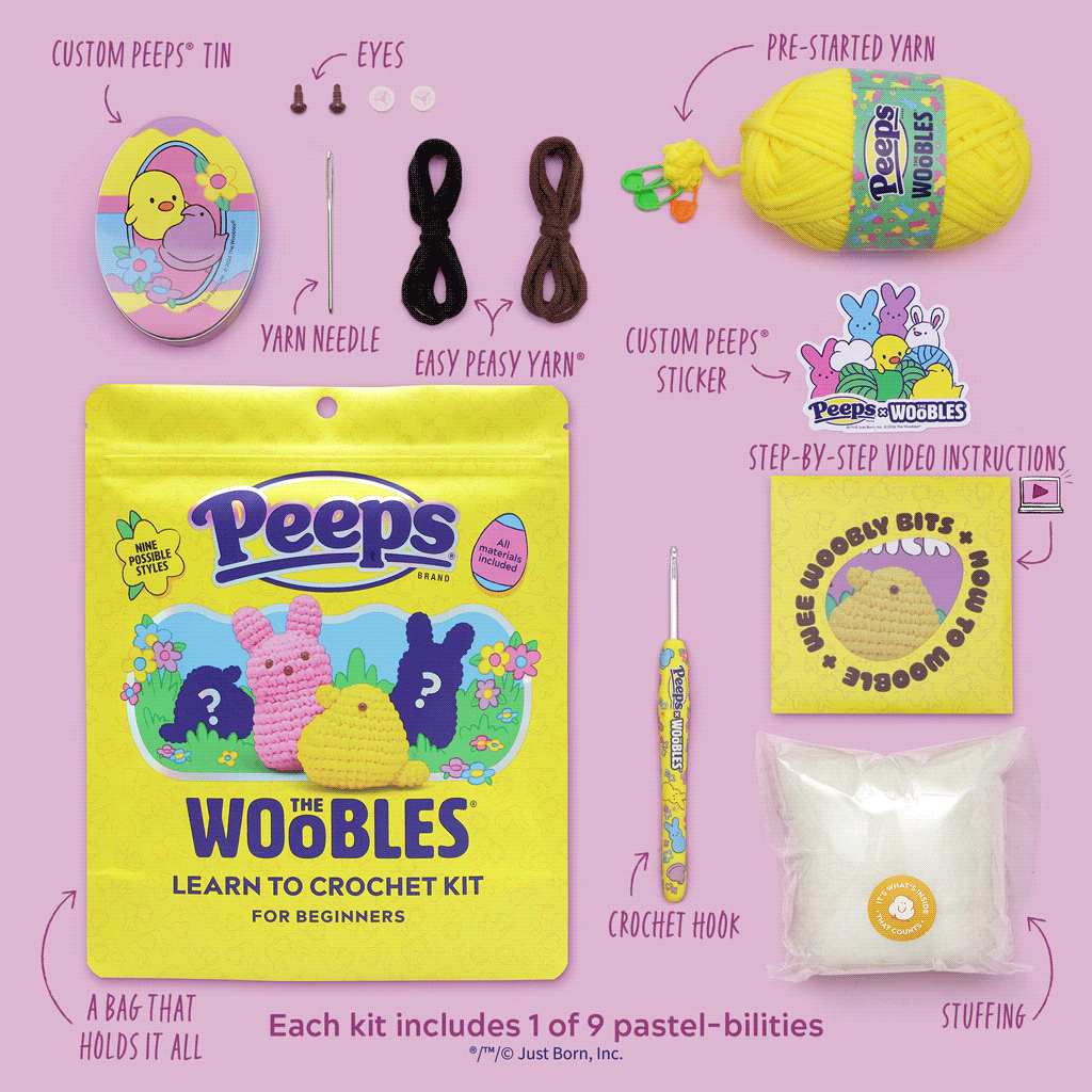 Mystery PEEPS® Crochet Kit - Ready with Hook