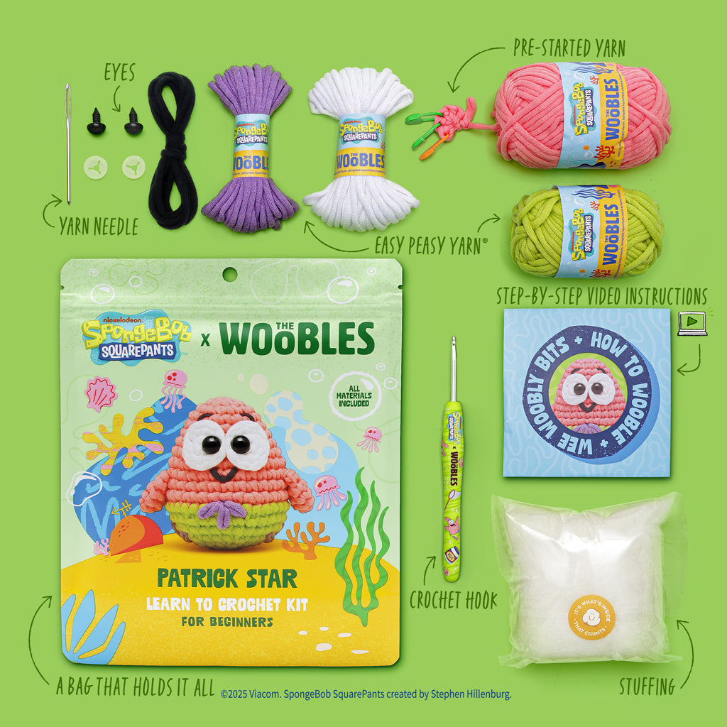 Patrick Star Crochet Kit - Small Stitches Big Smiles