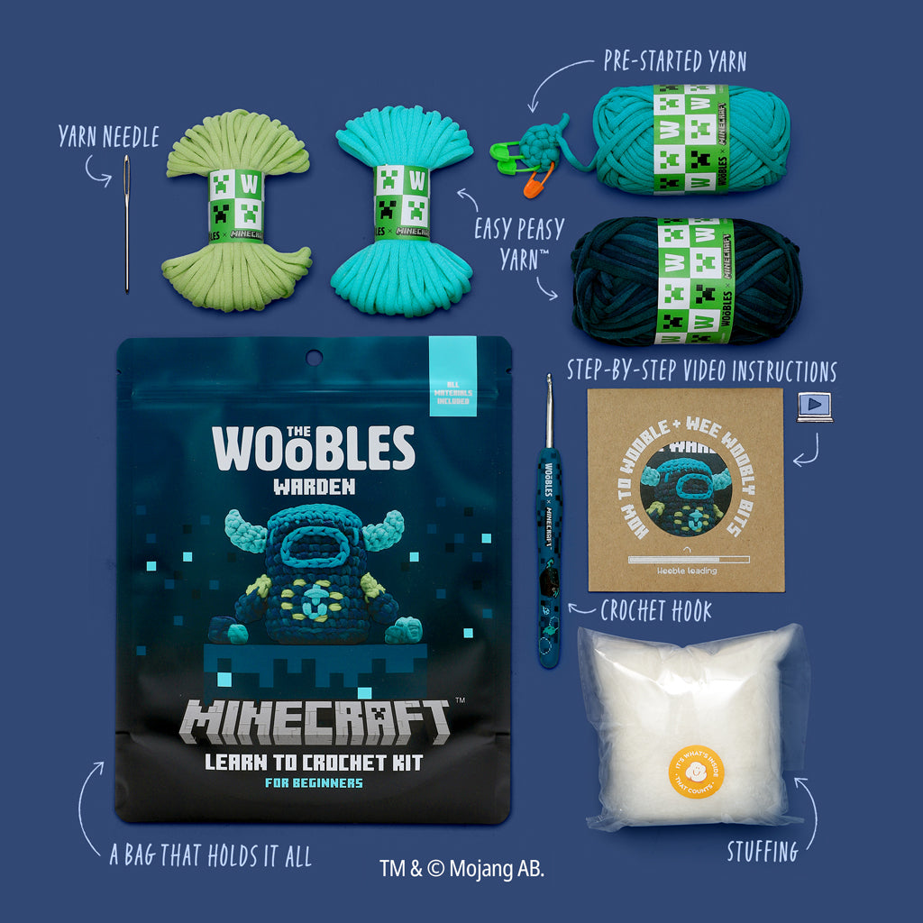 Minecraft Warden Crochet Kit - Craft Something Fun
