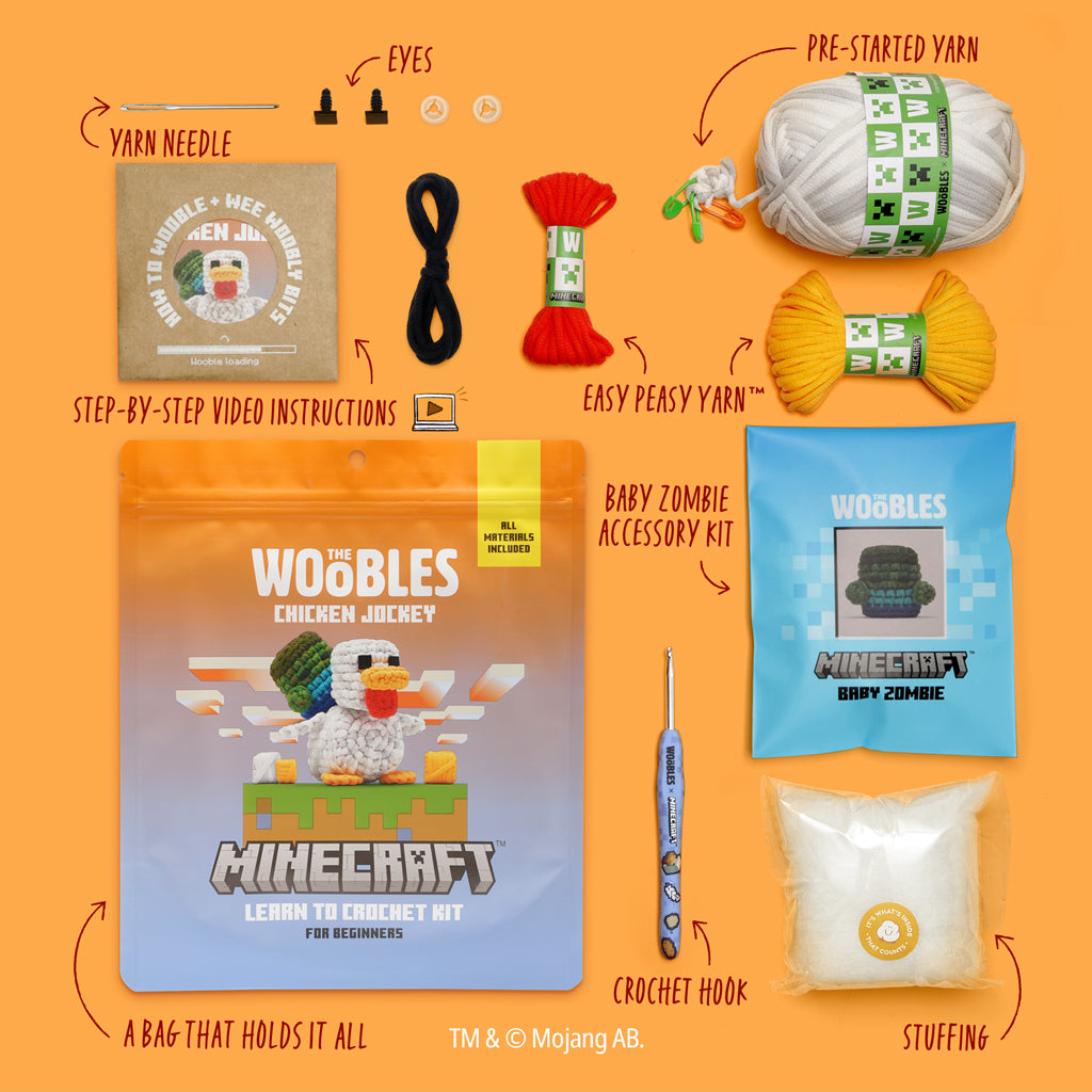 Minecraft Chicken Jockey Bundle - Start with Woobles