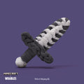 Tiny Minecraft Iron Sword Accessory Kit - Little Kit Big Fun