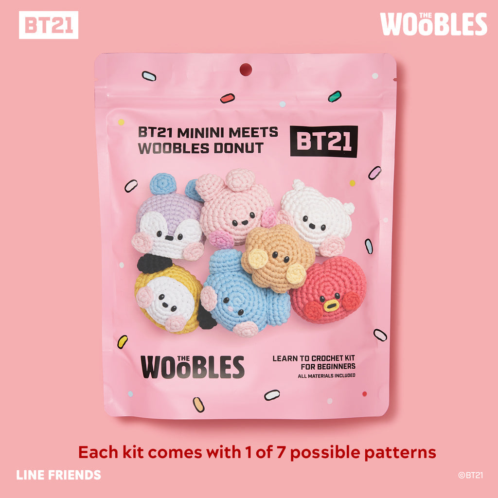 BT21 minini Donut Blind Bag Crochet Kit - Smile Big