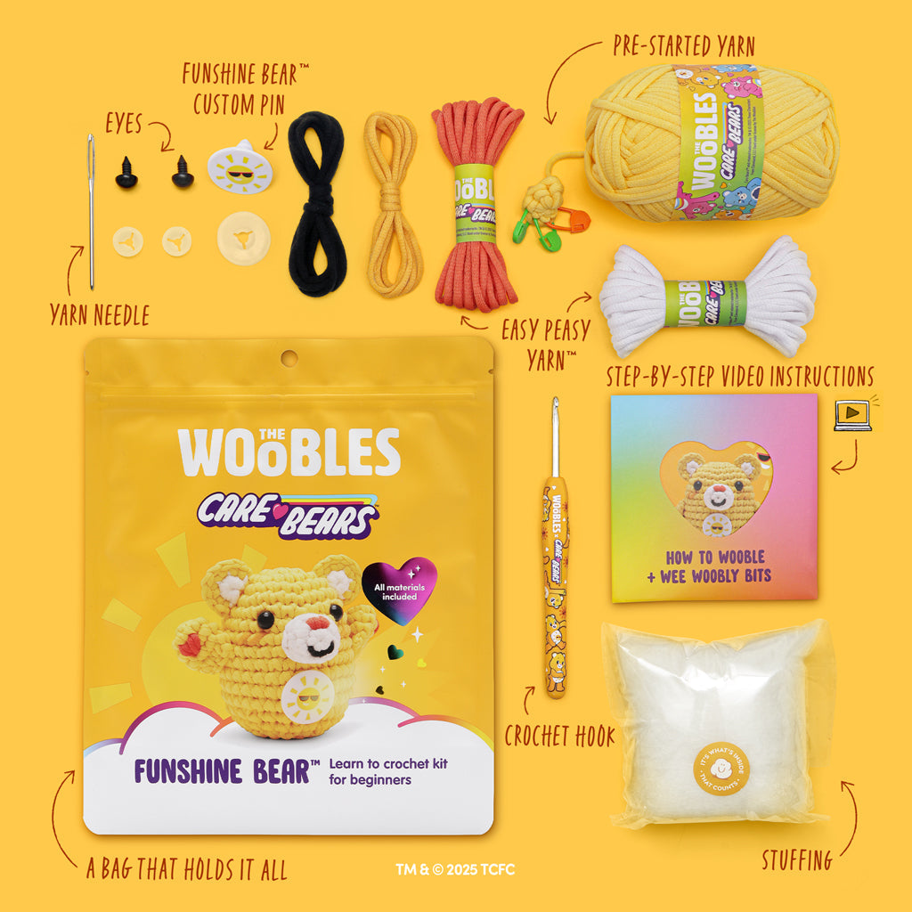 Funshine Bear™ Crochet Kit - A Gift That Creates