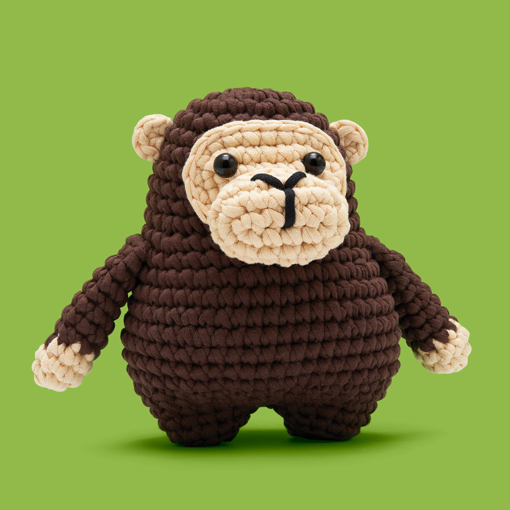 Coco the Ape Crochet Kit - Ready with Yarn
