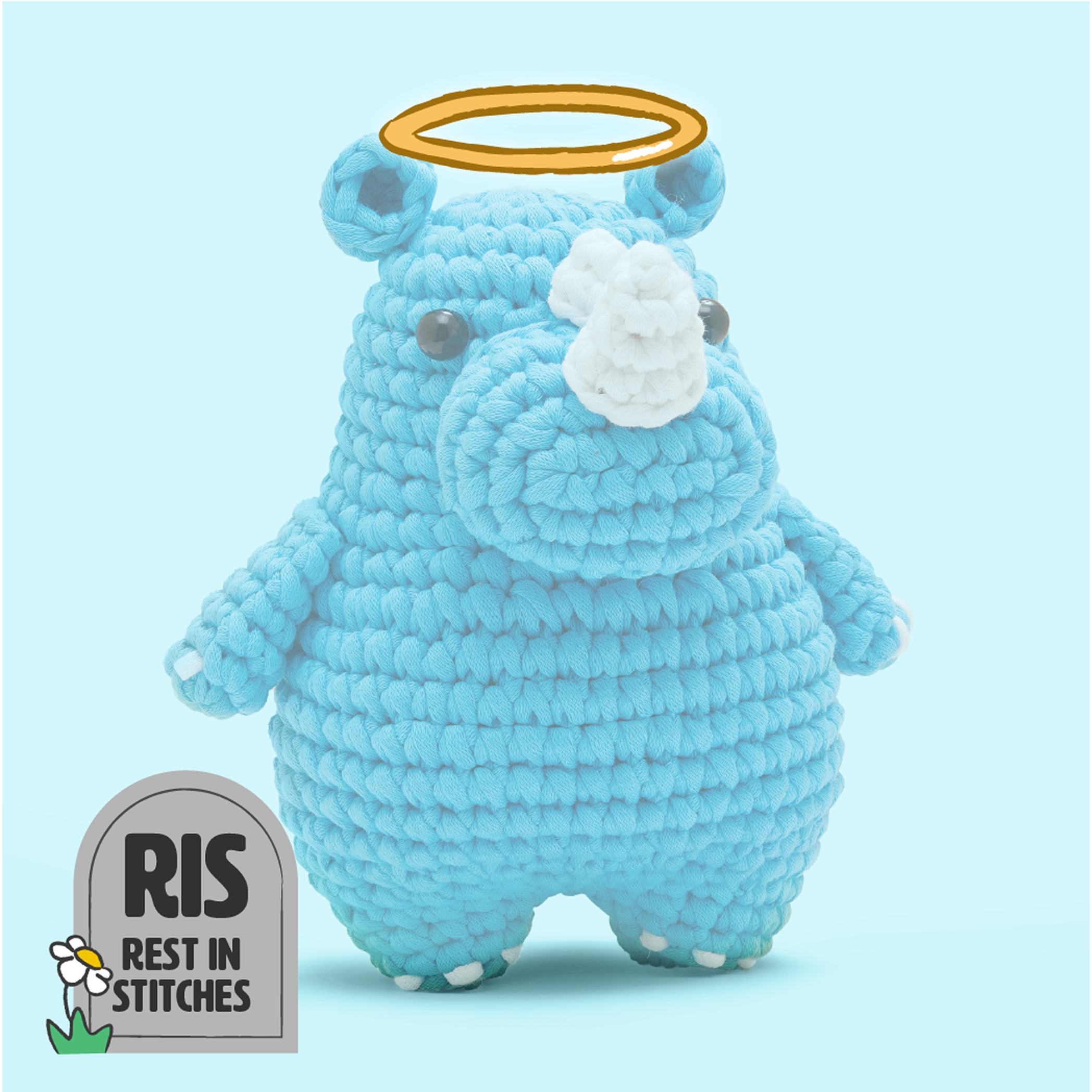 Willis the Rhino Crochet Kit - Build Your Craft Skills