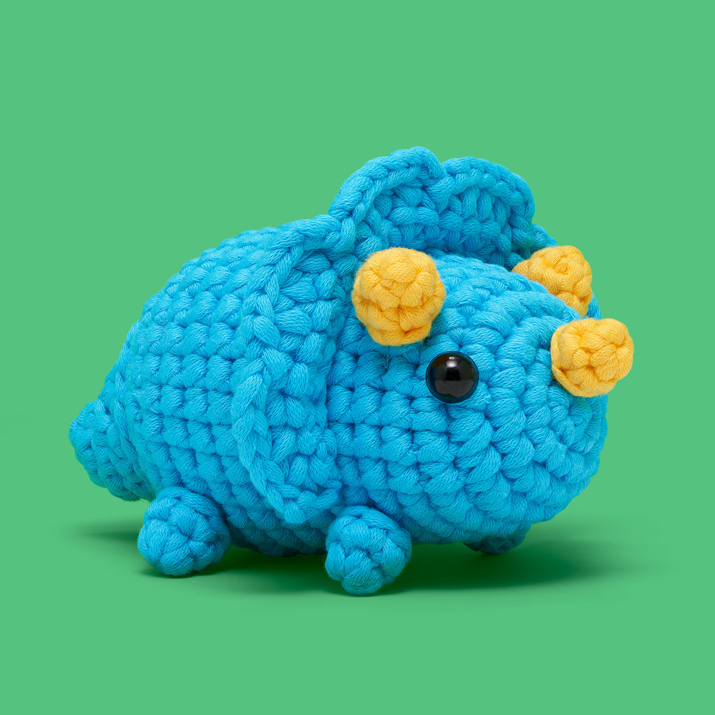 Oscar the Triceratops Crochet Kit - Small Stitches Big Smiles