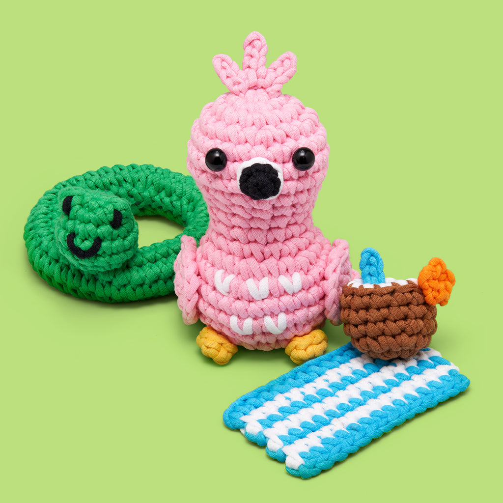 Flamingo with the Flow Bundle - Step-by-Step Crochet