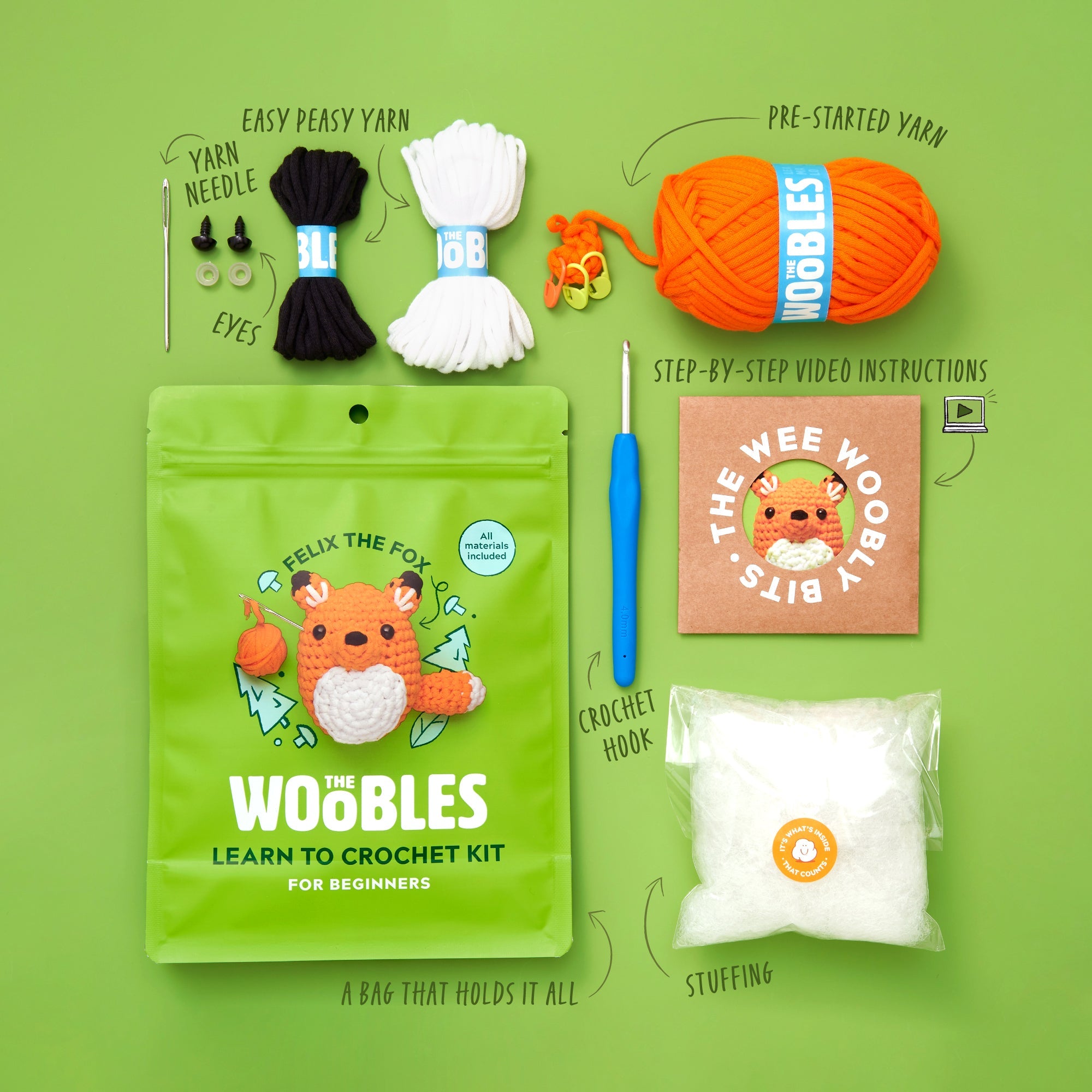 Felix the Fox Crochet Kit - Joy Big