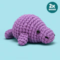 Phyllis the Manatee Extra Squeezy Crochet Kit - Cute Crafts Daily