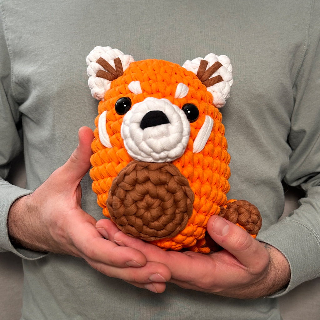 Soli the Red Panda Extra Squeezy Crochet Kit - Hook Something Cute