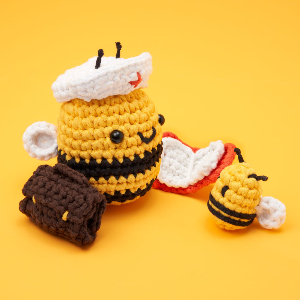 Cornelius the Bee Crochet Kit - Create Your Wooble