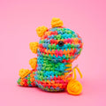 Fred the Dinosaur Rainbow Crochet Kit - Woobles Yarn Joy