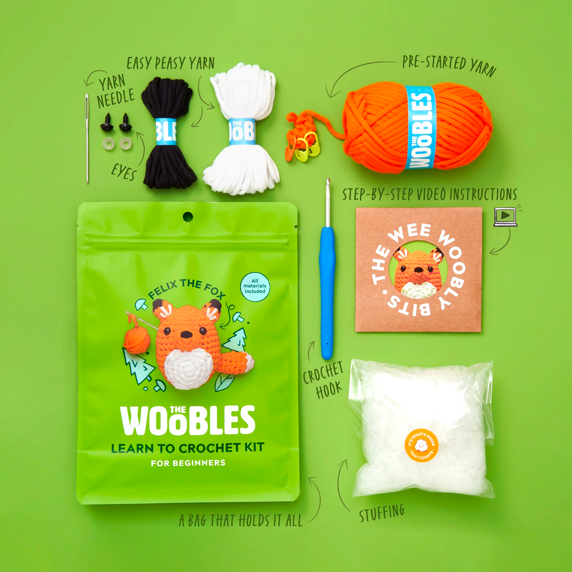 The Wooblehood of the Traveling Tails Bundle - Your Crochet Starter